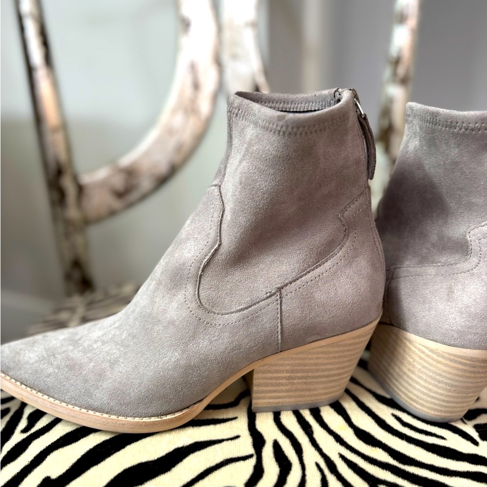 Gray Suede Ankle Boots Dolce Vita